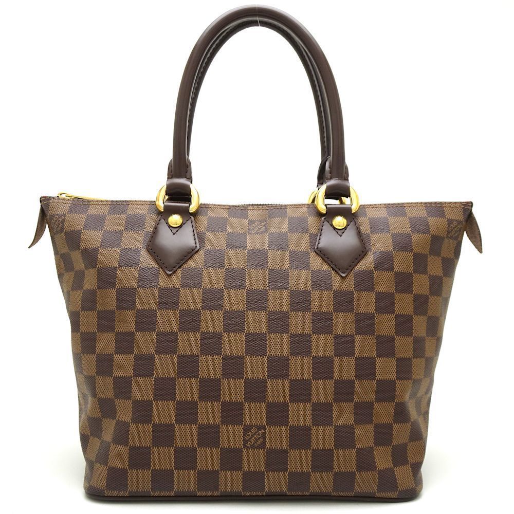 Louis Vuitton Damier Saleya PM Ebene Tote Bag Brown